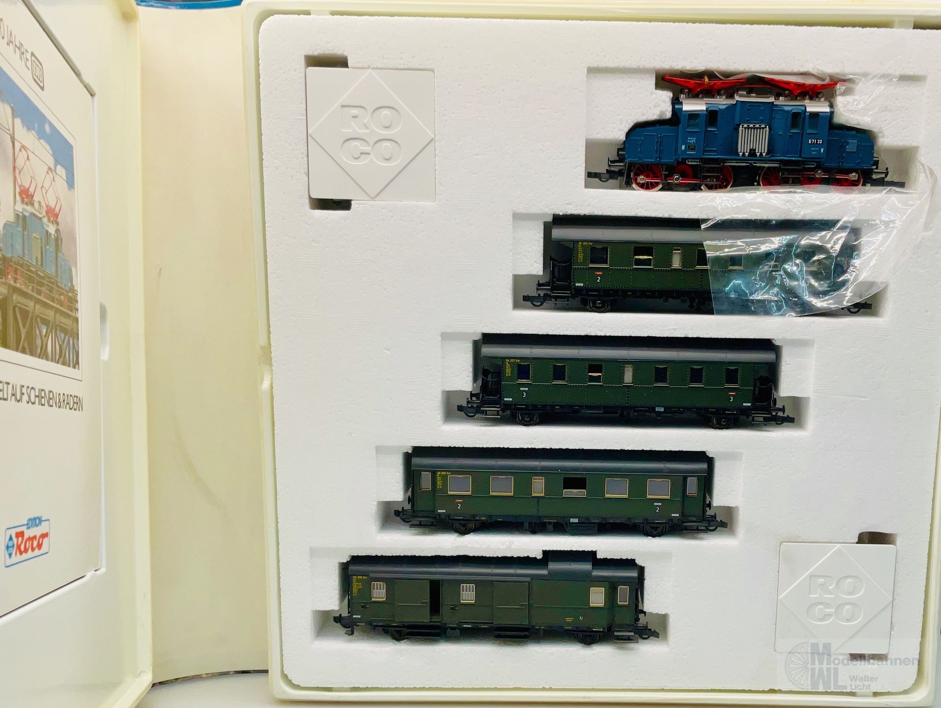 Roco 43031 - Roco - Zugset mit E-Lok E71 22 DB Ep.III H0/GL